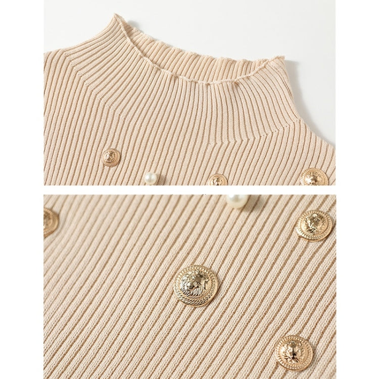 Autumn Beaded Small Sweater + French Style Retro Tiered Skirt Suit