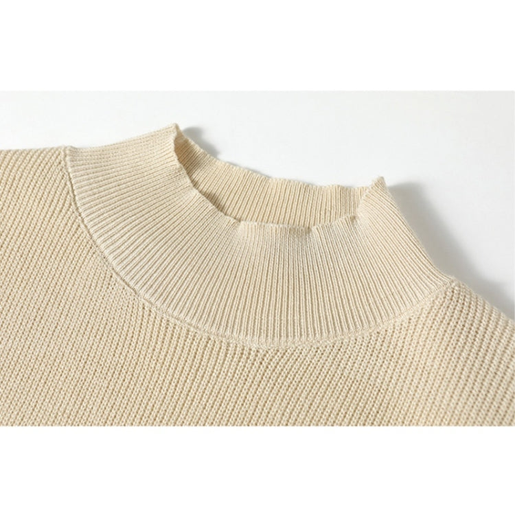 Autumn Winter Solid Color Knitted Sweater Dress with Belt