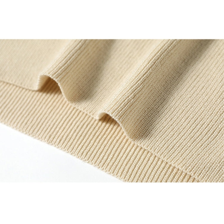 Autumn Winter Solid Color Knitted Sweater Dress with Belt