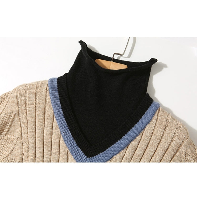 Autumn Winter Fake Two Loose Knitted Sweaters + Two-sided Wear Skirt Suit