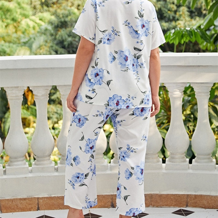 Casual Printed Pajamas And Home Service Suits