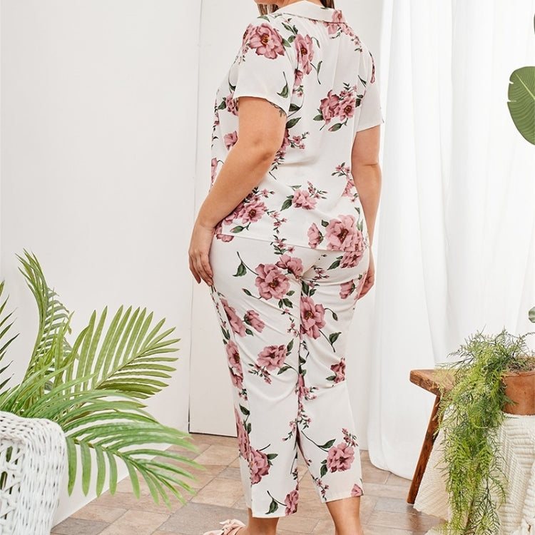 Casual Printed Pajamas And Home Service Suits