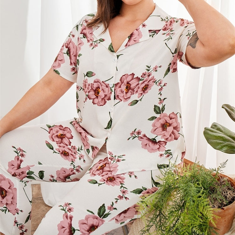 Casual Printed Pajamas And Home Service Suits
