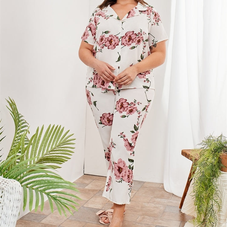 Casual Printed Pajamas And Home Service Suits