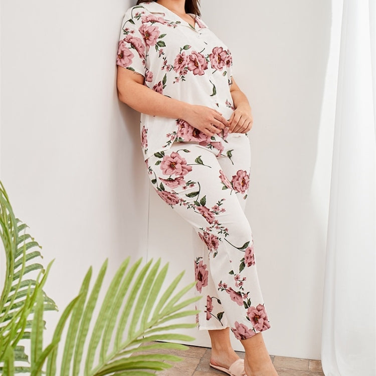 Casual Printed Pajamas And Home Service Suits