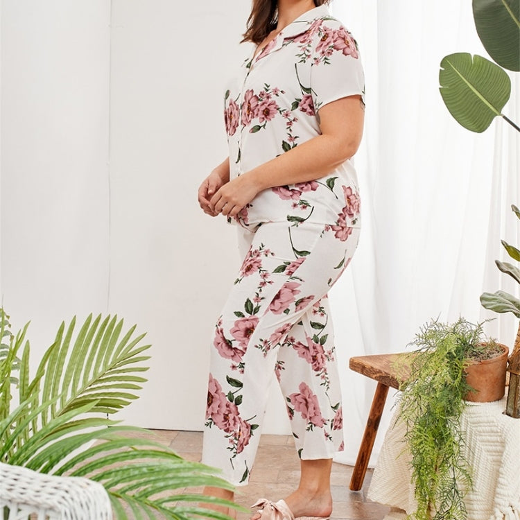 Casual Printed Pajamas And Home Service Suits
