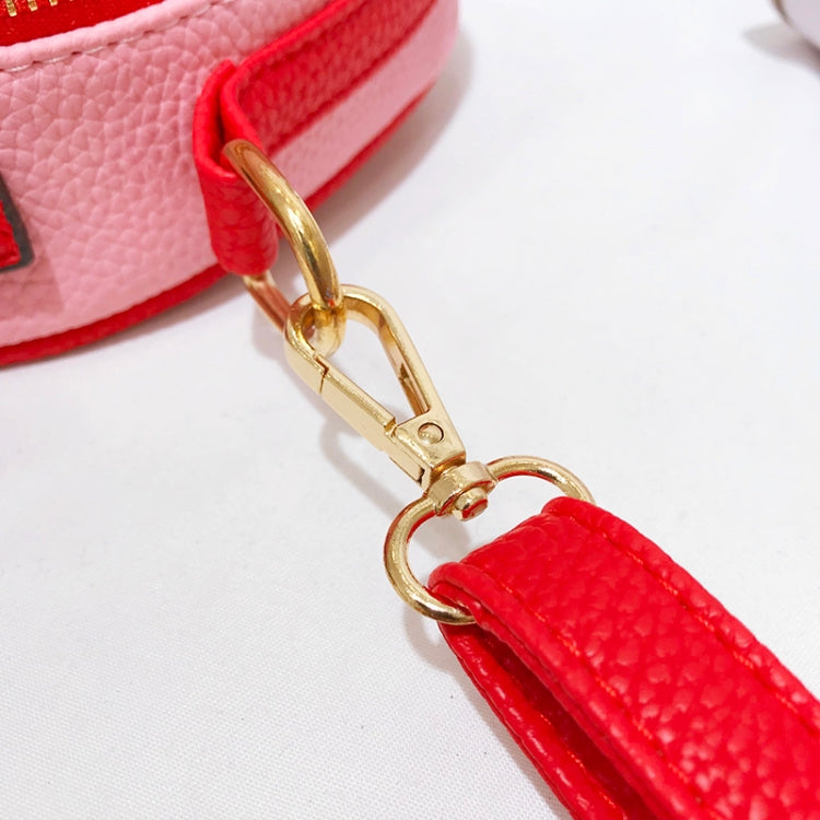 Cute Cherry Bow Small Round Handbag Lady Crossbody Single Shoulder Bag