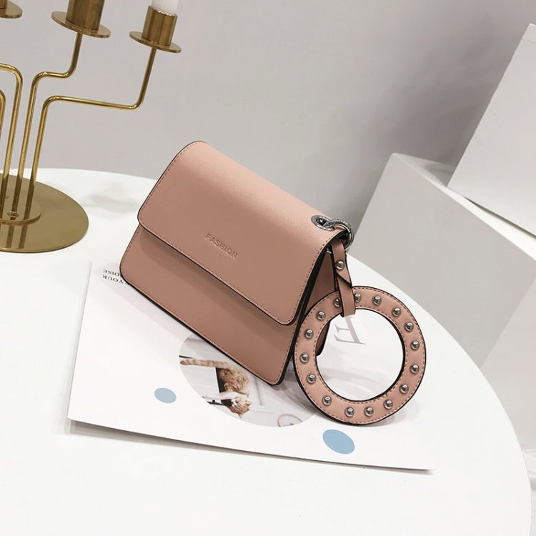 Leisure Lady Shoulder PU Leather Diagonal Bag with Ring