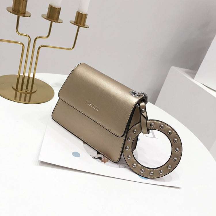 Leisure Lady Shoulder PU Leather Diagonal Bag with Ring