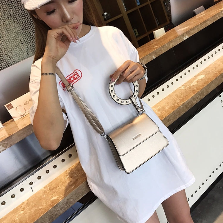 Leisure Lady Shoulder PU Leather Diagonal Bag with Ring