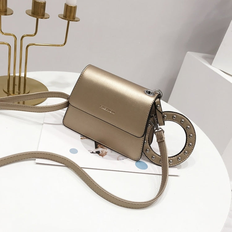 Leisure Lady Shoulder PU Leather Diagonal Bag with Ring