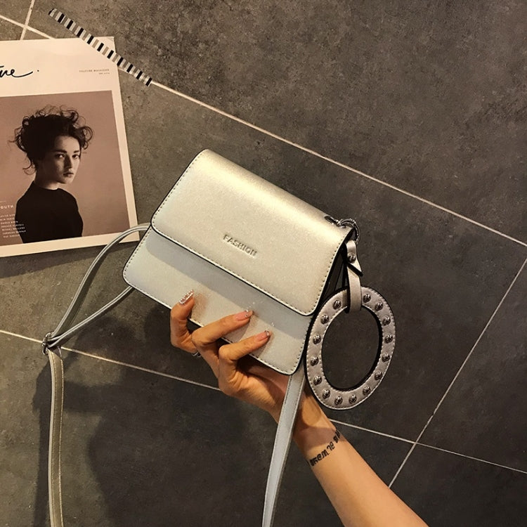 Leisure Lady Shoulder PU Leather Diagonal Bag with Ring