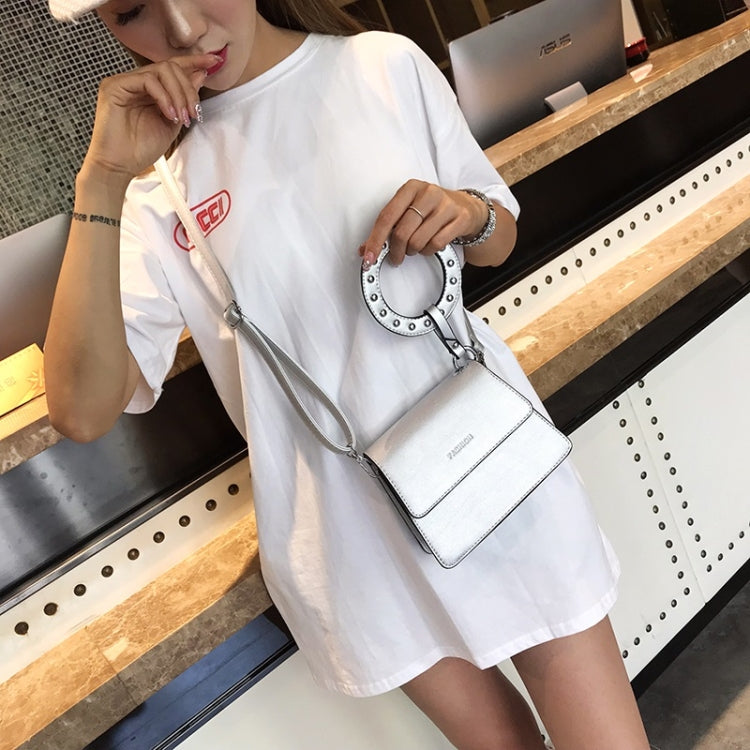 Leisure Lady Shoulder PU Leather Diagonal Bag with Ring