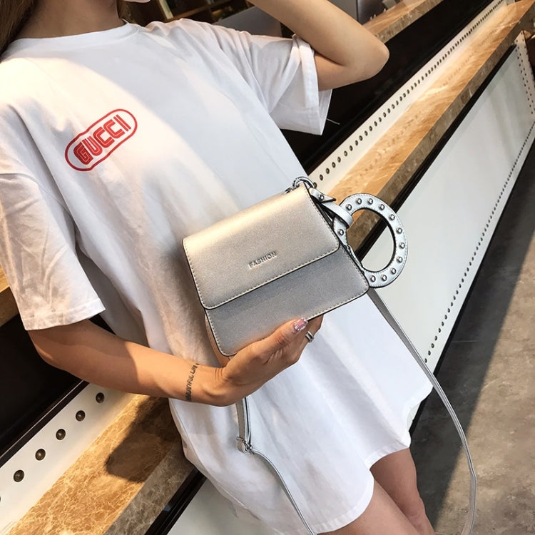 Leisure Lady Shoulder PU Leather Diagonal Bag with Ring