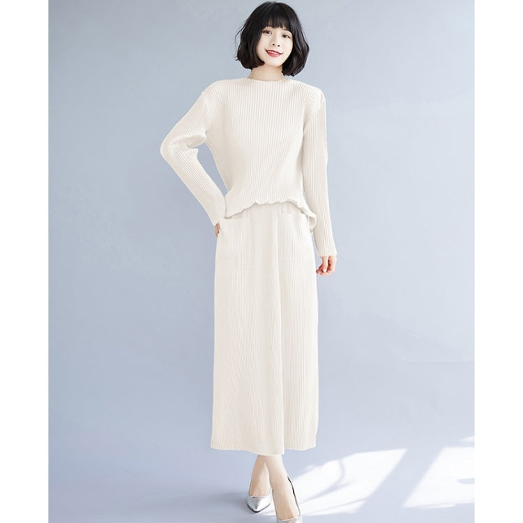 Women Pleated Slim Skirt