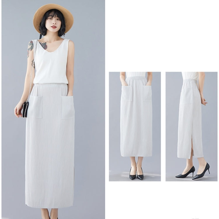 Women Pleated Slim Skirt