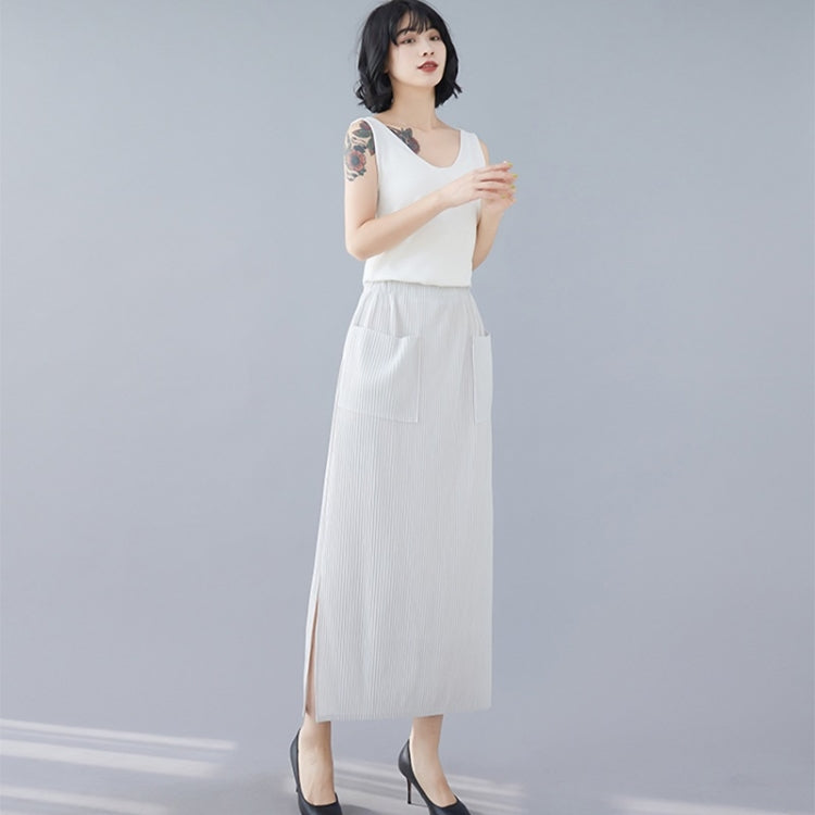 Women Pleated Slim Skirt