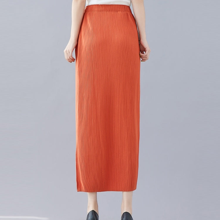 Women Pleated Slim Skirt