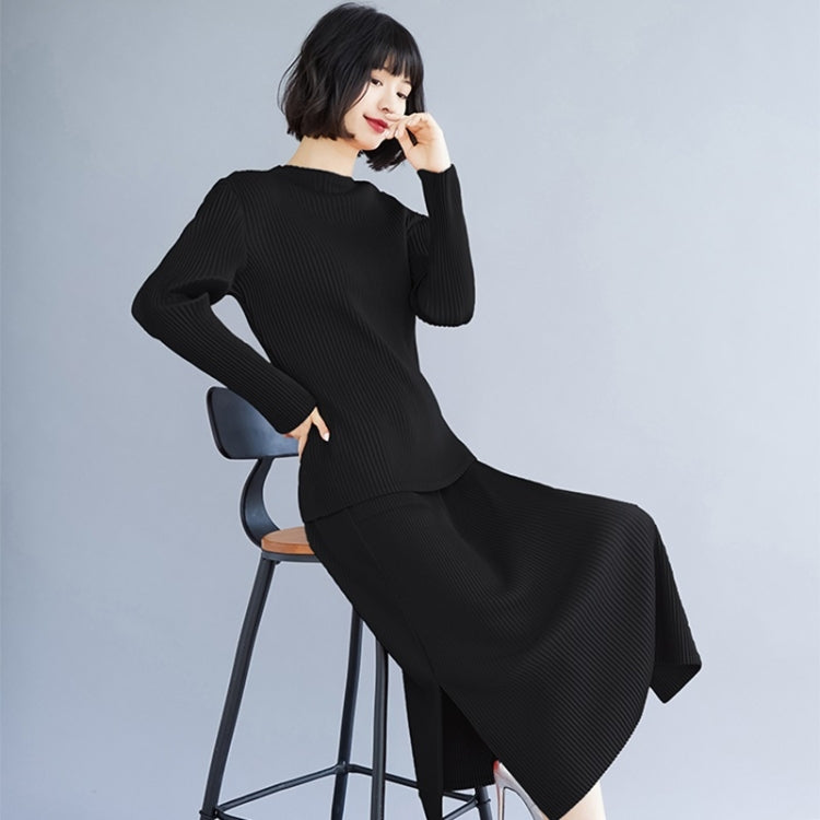 Women Pleated Slim Skirt