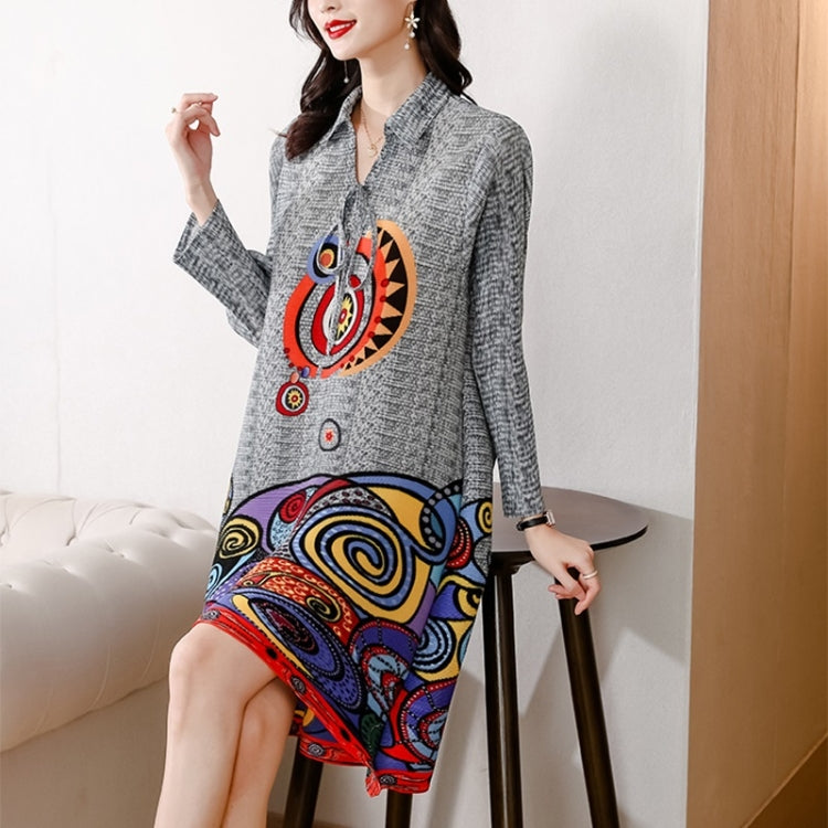 Fashion Pleated Age-reducing Dress