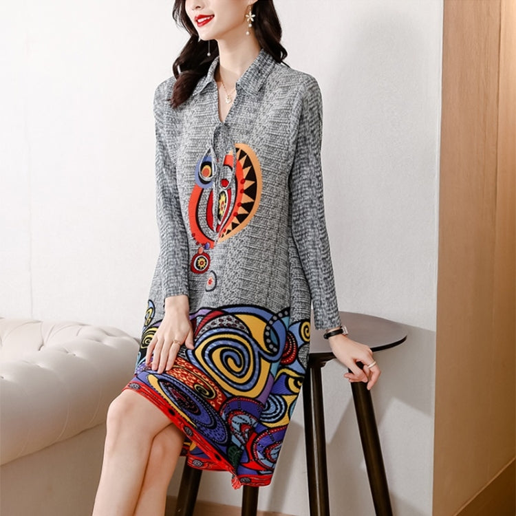 Fashion Pleated Age-reducing Dress