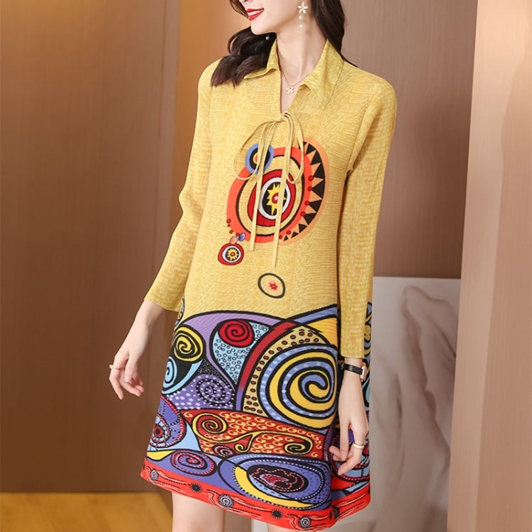 Fashion Pleated Age-reducing Dress