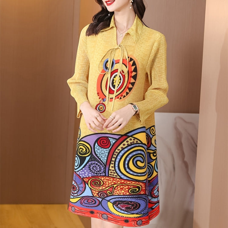 Fashion Pleated Age-reducing Dress