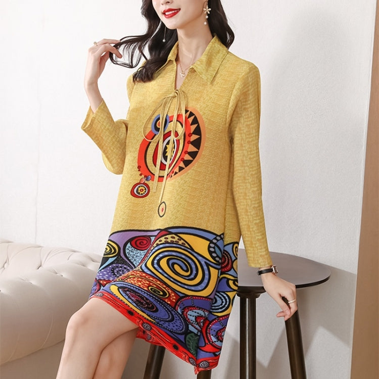 Fashion Pleated Age-reducing Dress