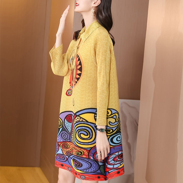 Fashion Pleated Age-reducing Dress