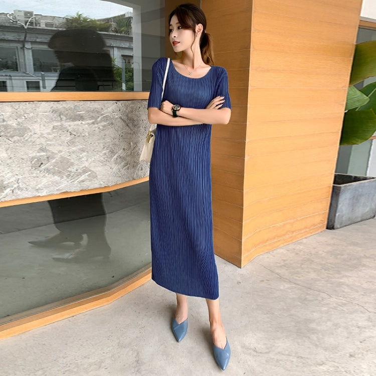 Women Loose Pleated Dress