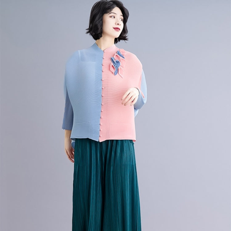 Stand-up Collar Western Style Niche Chic Crop Top