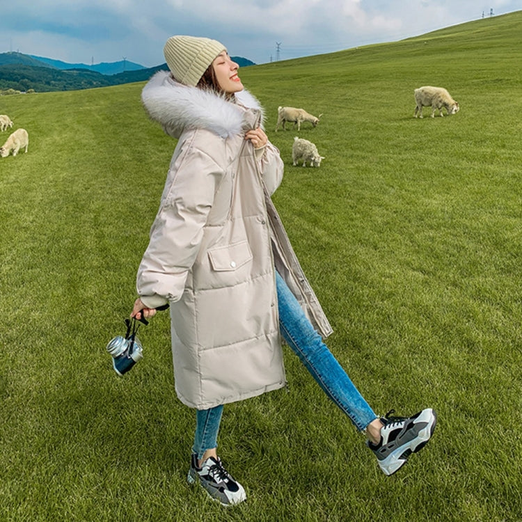 Loose Thickening Big Fur Collar Down Padded Jacket