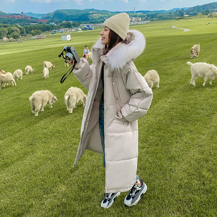 Loose Thickening Big Fur Collar Down Padded Jacket
