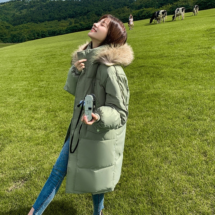 Loose Thickening Big Fur Collar Down Padded Jacket