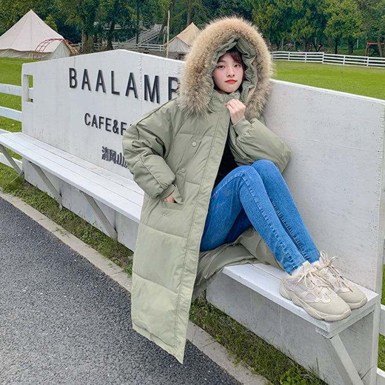 Loose Thickening Big Fur Collar Down Padded Jacket