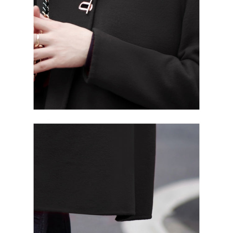 Winter Solid Color Double-sided Mid-length Loose Woolen Coat for Women