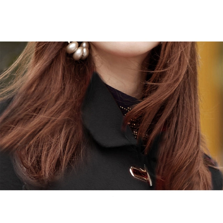 Winter Solid Color Double-sided Mid-length Loose Woolen Coat for Women