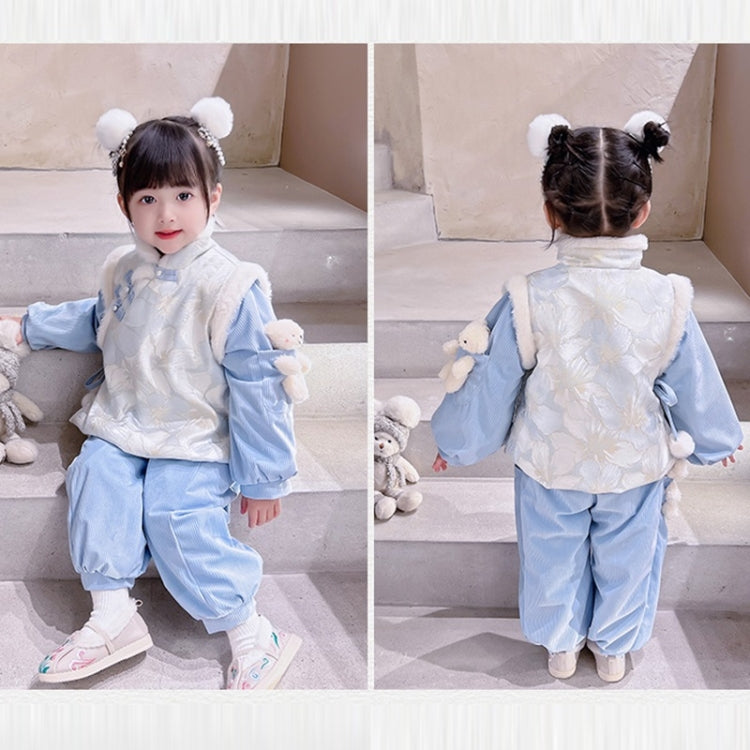 Girls Little Bear New Year Clothing Suit