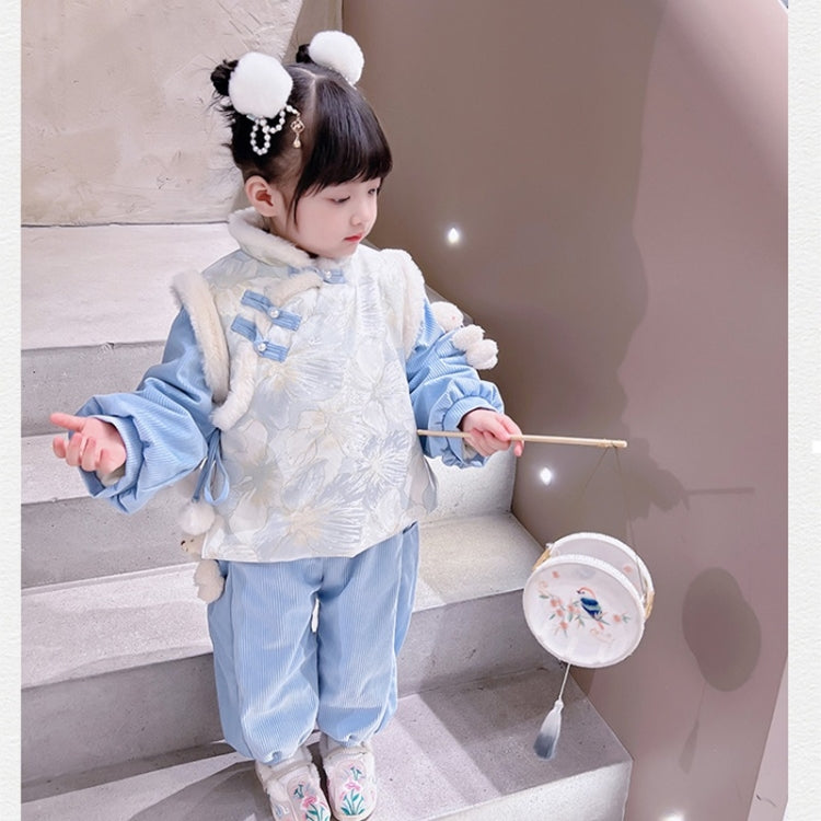 Girls Little Bear New Year Clothing Suit