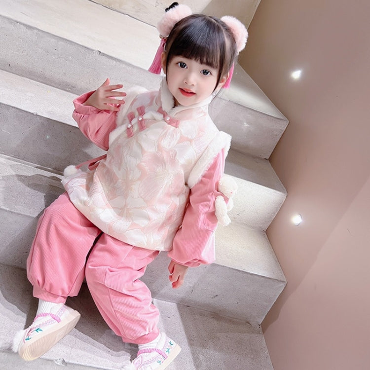 Girls Little Bear New Year Clothing Suit
