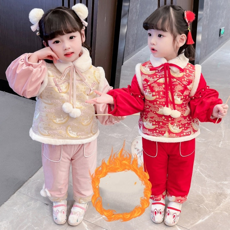 Girls Moon Rabbit New Year Wear Suit