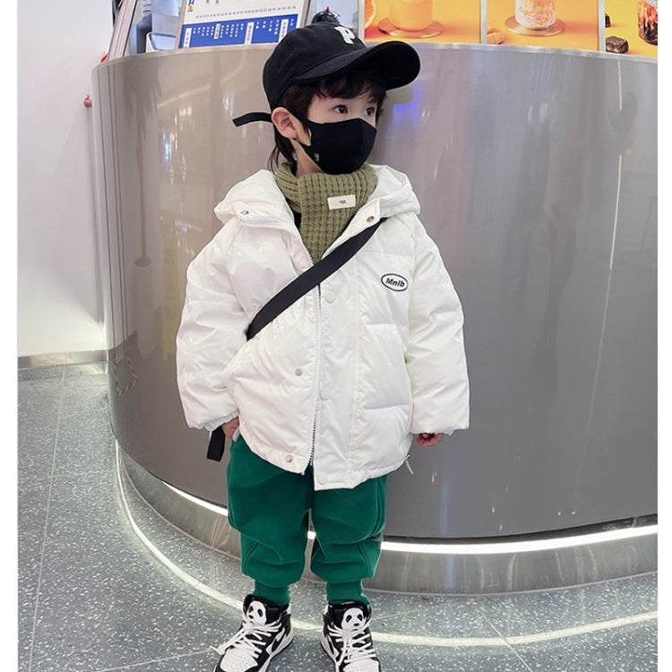 Boys Bright-faced Disposable White Duck Down Down Jacket
