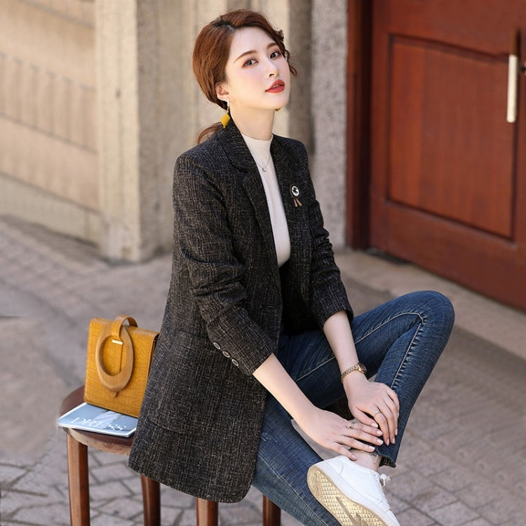 Autumn And Winter 3D Label Woolen Coat For Ladies