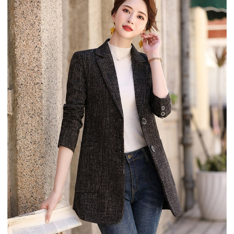Autumn And Winter 3D Label Woolen Coat For Ladies