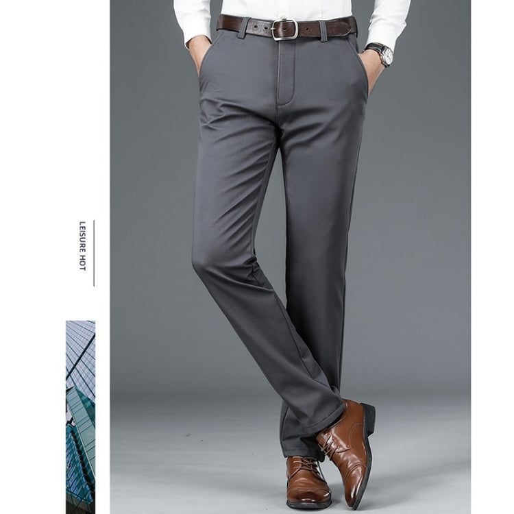 Plush Casual Stretch Cotton High-waist Loose Straight-leg Trousers