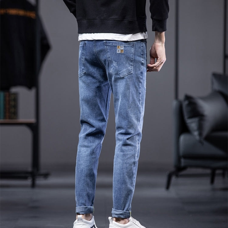 Stretch Slim-fit Straight-leg Men Jeans