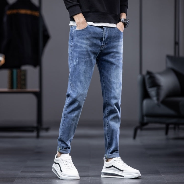 Stretch Slim-fit Straight-leg Men Jeans