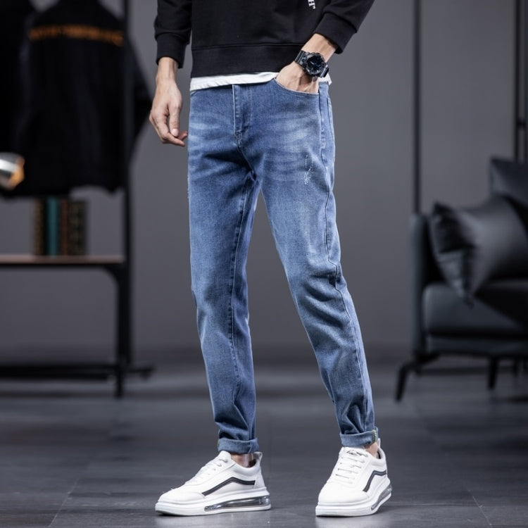 Stretch Slim-fit Straight-leg Men Jeans