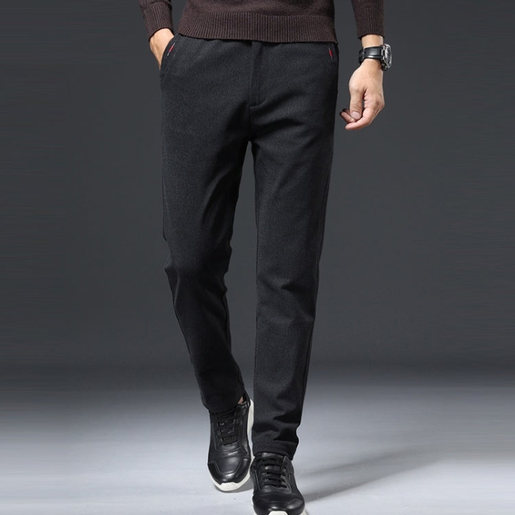 Slim-fit Sanded Woolen Men Trousers
