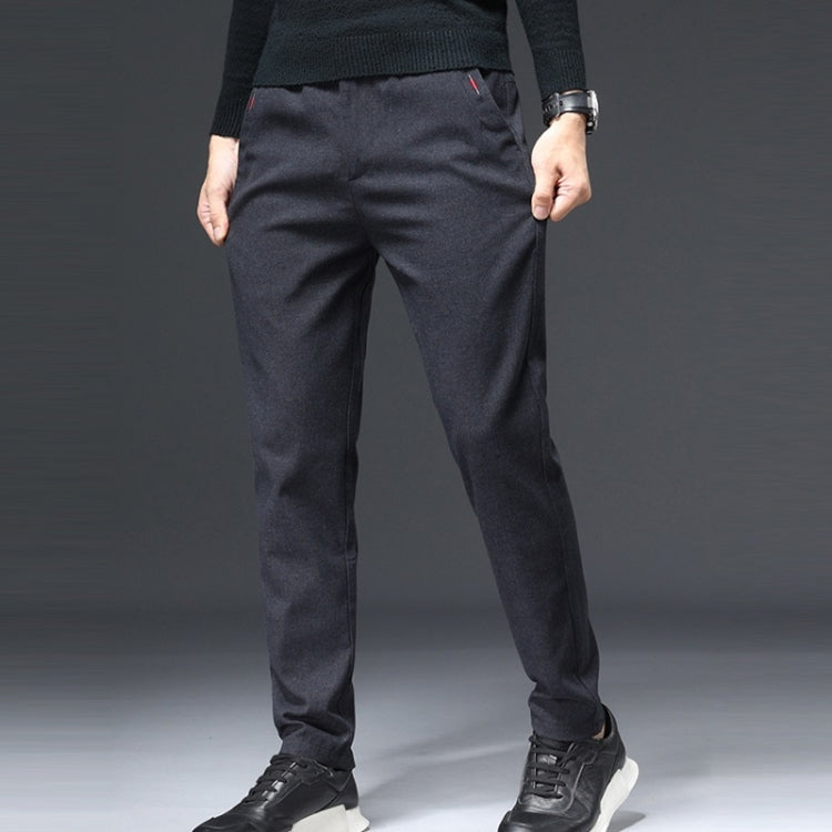 Slim-fit Sanded Woolen Men Trousers
